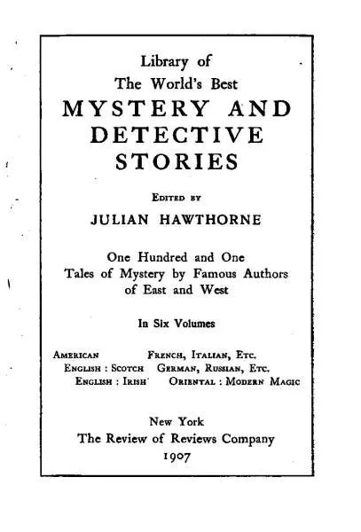 Cover of Book 'Library of the World's Best Mystery and Detective Stories, Volume 3'