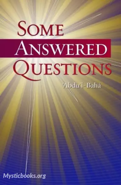 Cover of Book 'Some Answered Questions '