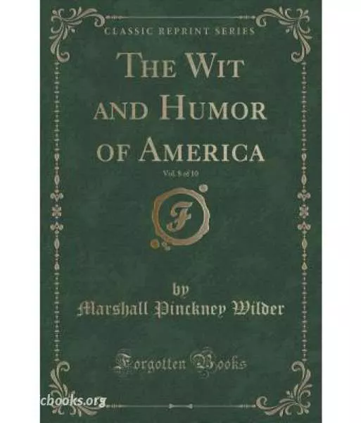 Cover of Book 'The Wit and Humor of America, Vol 09'