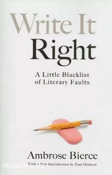 Cover of Book 'Write it Right'