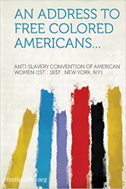 An Address to Free Colored Americans Cover image