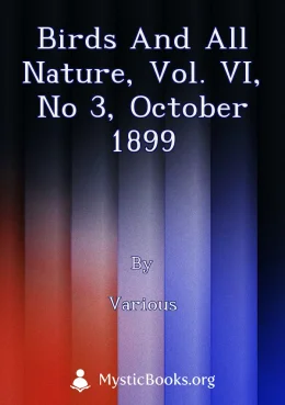 Birds and All Nature, Vol. VI, No 3, October 1899 Cover image
