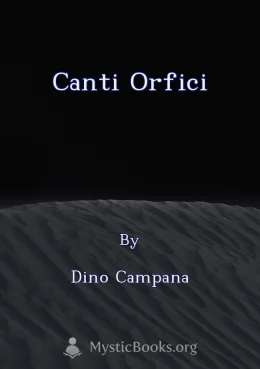 Canti orfici Cover image