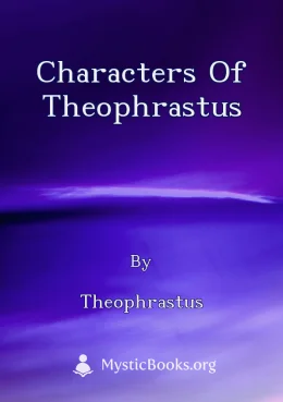 Characters Of Theophrastus Cover image