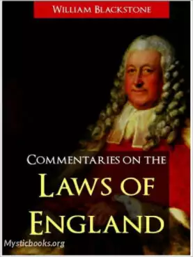 Book Cover of Commentaries on the Laws of England