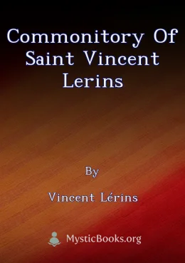 Commonitory of Saint Vincent Lerins Cover image