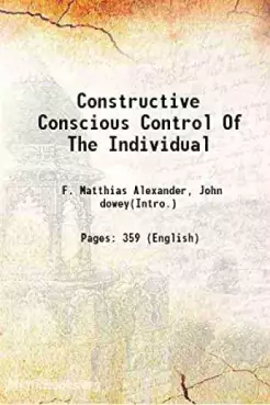 Book Cover of Constructive Conscious Control of the Individual