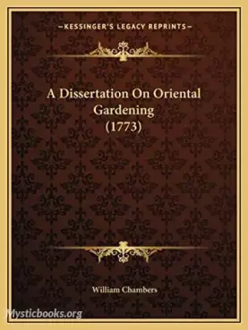 Book Cover of Dissertation on Oriental Gardening