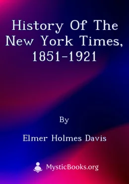 History of The New York Times, 1851-1921 Cover image