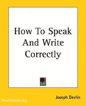 Book Cover of How to Speak and Write Correctly