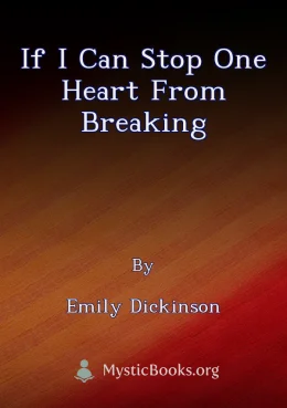 If I Can Stop One Heart From Breaking Cover image