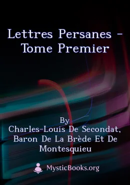 Lettres persanes - Tome premier Cover image