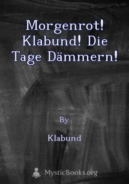 Morgenrot! Klabund! Die Tage dämmern! Cover image