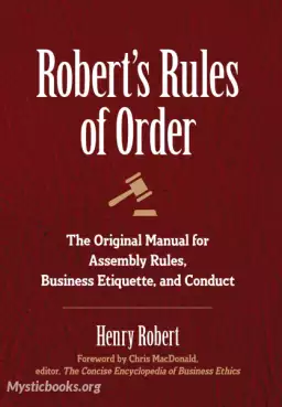 Book Cover of Robert's Rules of Order 