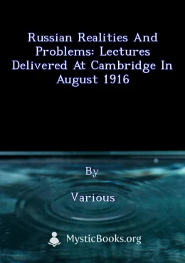 Russian Realities and Problems: Lectures delivered at Cambridge in August 1916 Cover image