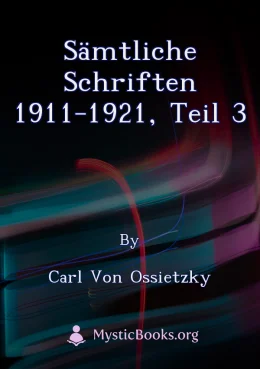 Sämtliche Schriften 1911-1921, Teil 3 Cover image