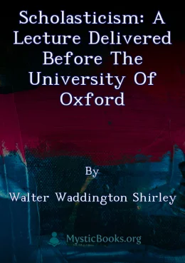 Scholasticism: A Lecture Delivered Before the University of Oxford Cover image