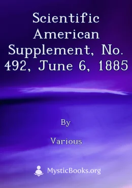 Scientific American Supplement, No. 492, June 6, 1885 Cover image