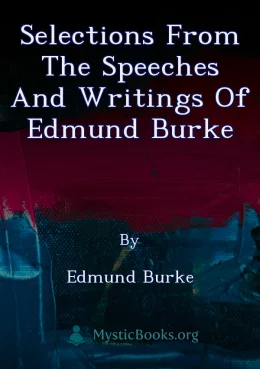 Selections from the Speeches and Writings of Edmund Burke Cover image