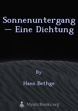 Sonnenuntergang – eine Dichtung Cover image