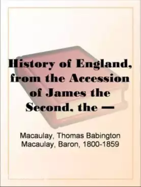 Book Cover of The History of England, from the Accession of James II - (Volume 5, Chapter 24)