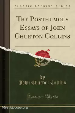Book Cover of The Posthumous Essays of John Churton Collins