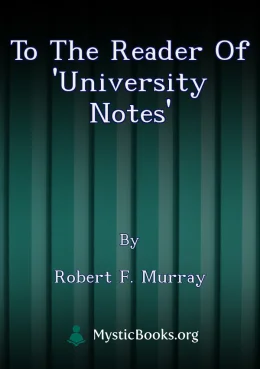To The Reader of 'University Notes' Cover image